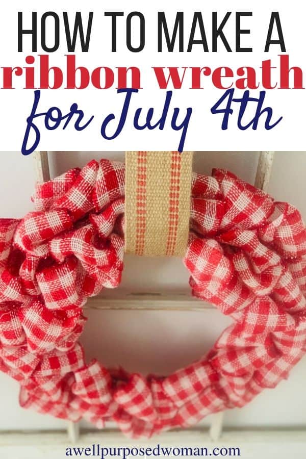 How To Make A Ribbon Wreath The Easy Way A Well Purposed Woman