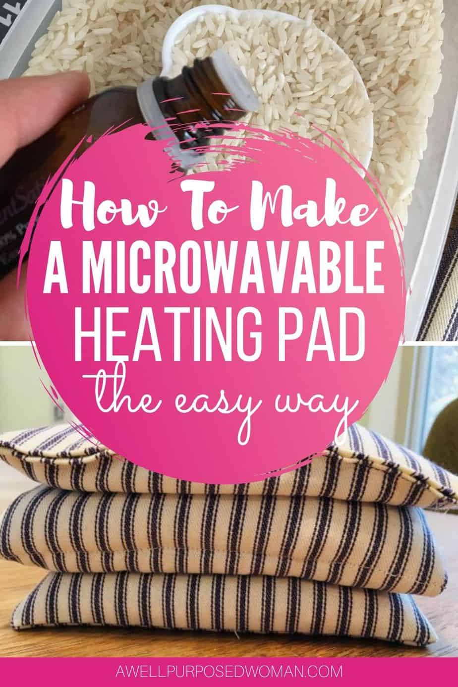 How to Make a DIY Microwavable Rice Heating Pad - A Well Purposed Woman