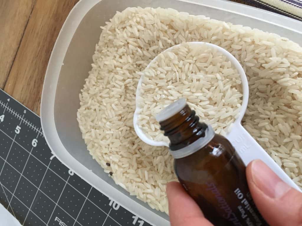 how to make a DIY rice heating pad