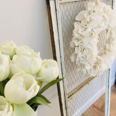 How to Update an Old Window with Shabby Chic Charm