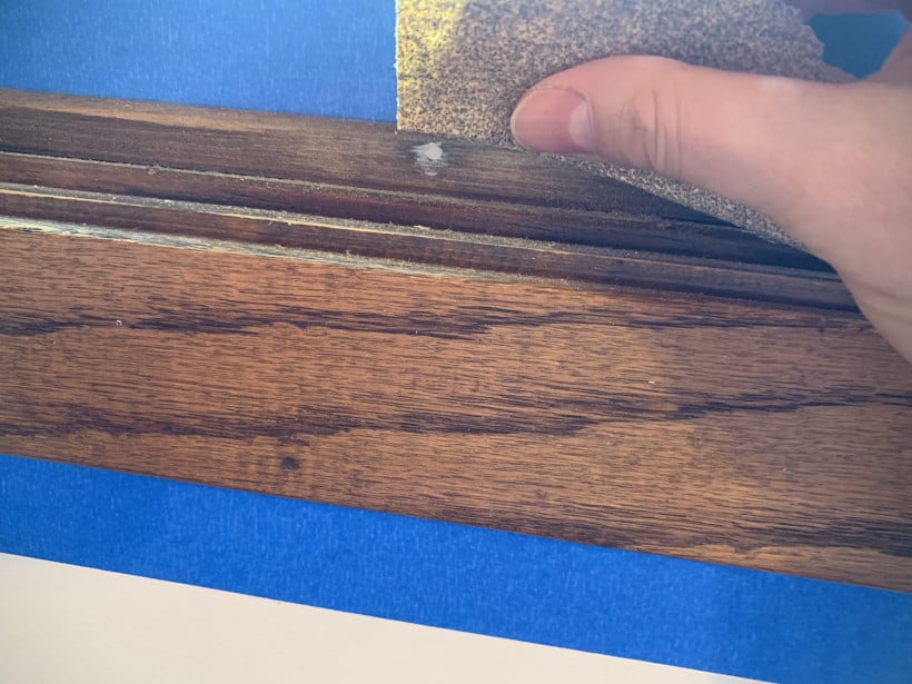 how to paint trim white tutorial without sanding