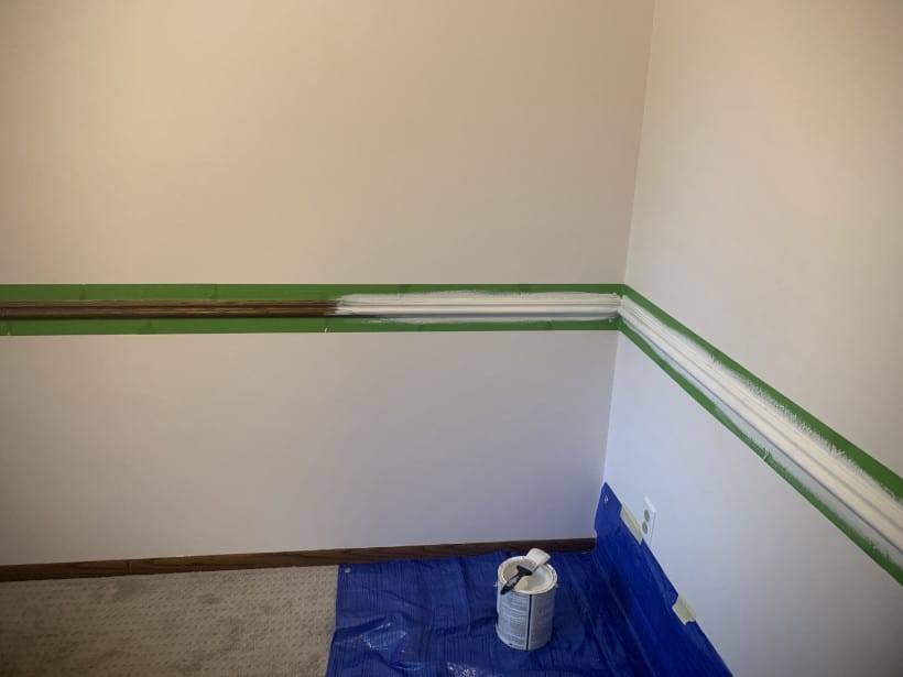 how to paint  trim white tutorial without sanding