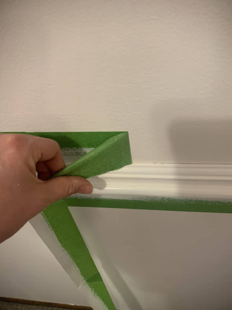 How to paint trim white tutorial without sanding