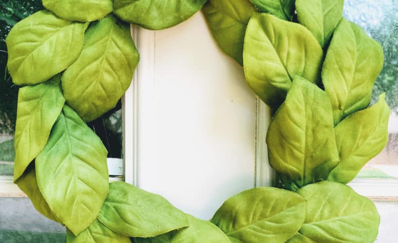 How to Make a Faux Magnolia Wreath