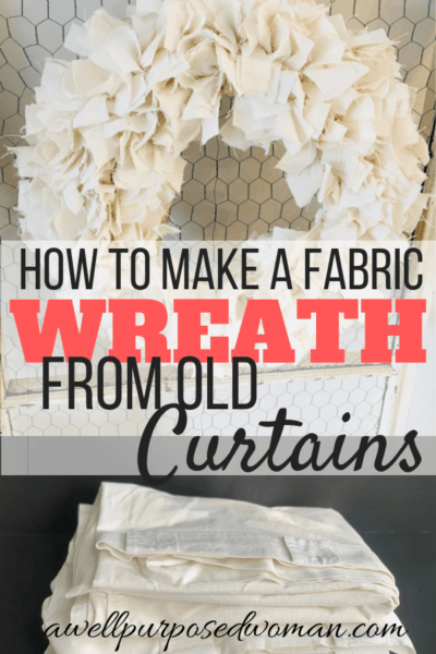 How to Make a Beautiful Fabric Wreath - A Well Purposed Woman