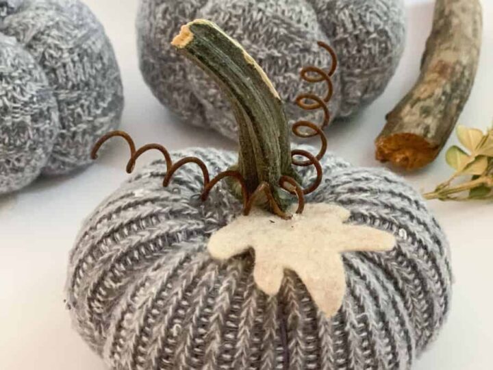 How to Make Fabric Pumpkins from Old Socks - A Well Purposed Woman