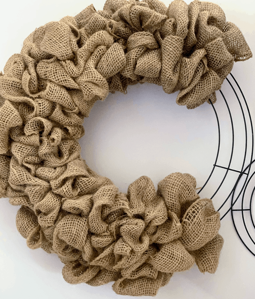 How to Make an Easy Fall Burlap Wreath - A Well Purposed Woman