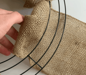 How to Make an Easy Fall Burlap Wreath - A Well Purposed Woman