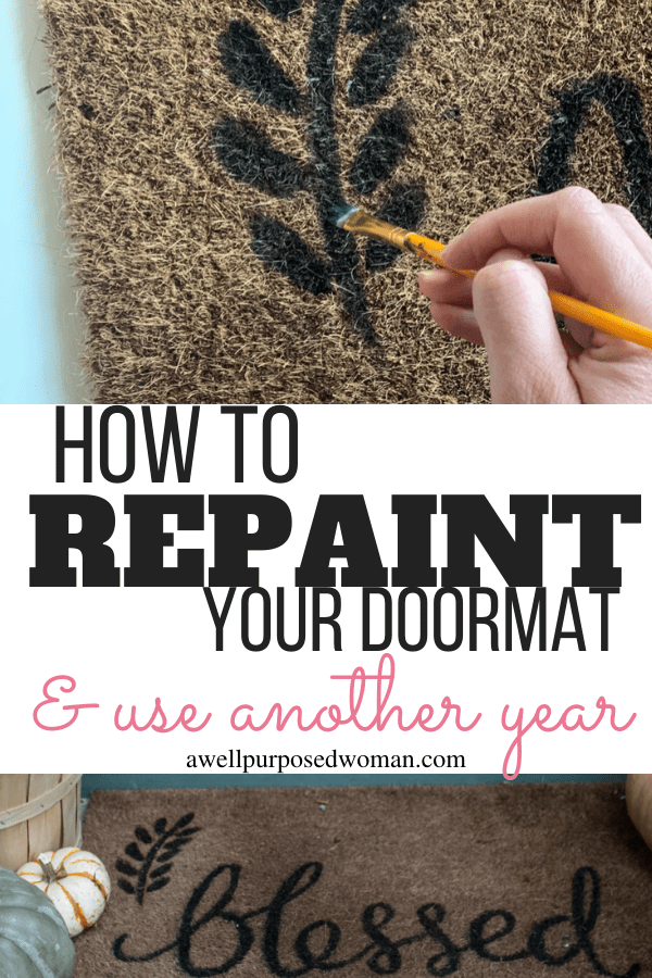 Spray Painted Door Mats - Organize and Decorate Everything