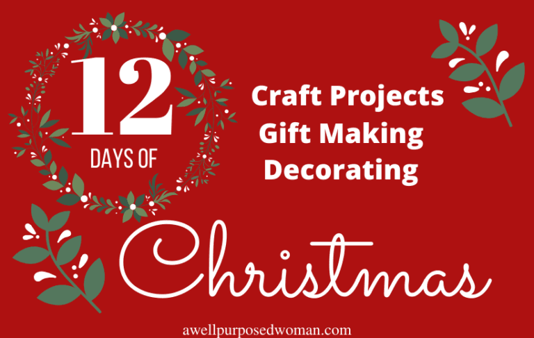 A Well Purposed 12 Days of Christmas Crafting: (Taking the Last Minute ...