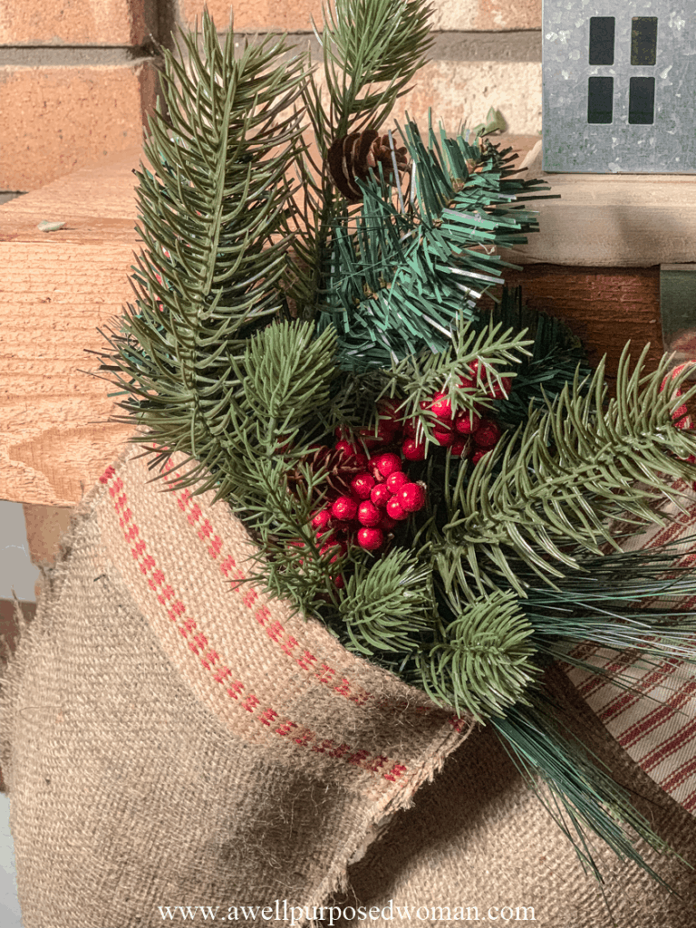 DIY Farmhouse Christmas Stocking Pattern
