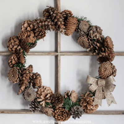 How to Make an Easy 30-Minute Pine Cone Wreath