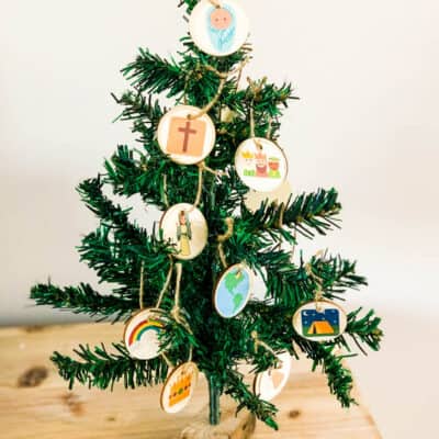 How to make a DIY Jesse Tree Ornaments (Free Printable)