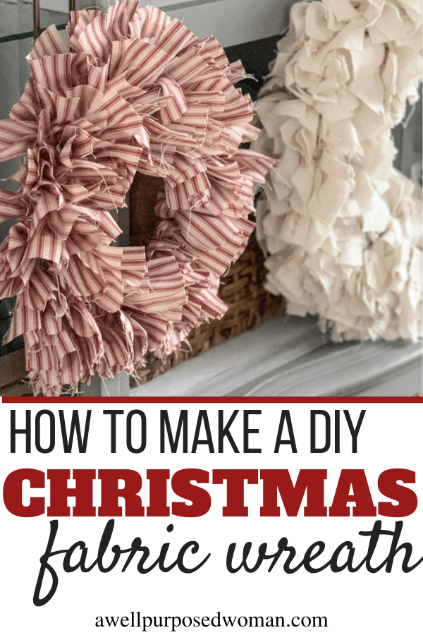 DIY Fabric Christmas Wreath
