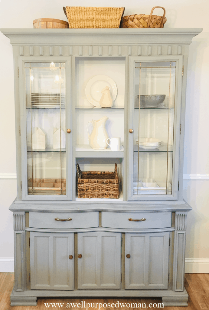 Farmhouse Hutch Makeover Before and After