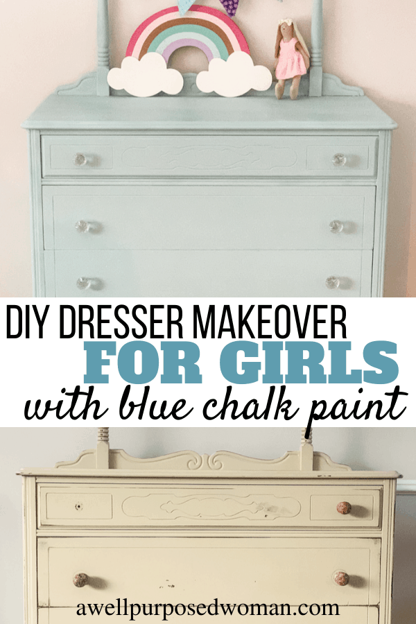 Serenity Blue Chalk Paint Dresser, Pics Of Chalk Painted Dressers