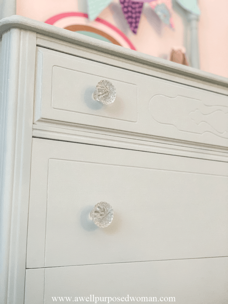 Serenity Blue Chalk Paint Dresser Makeover For Little Girl S Room
