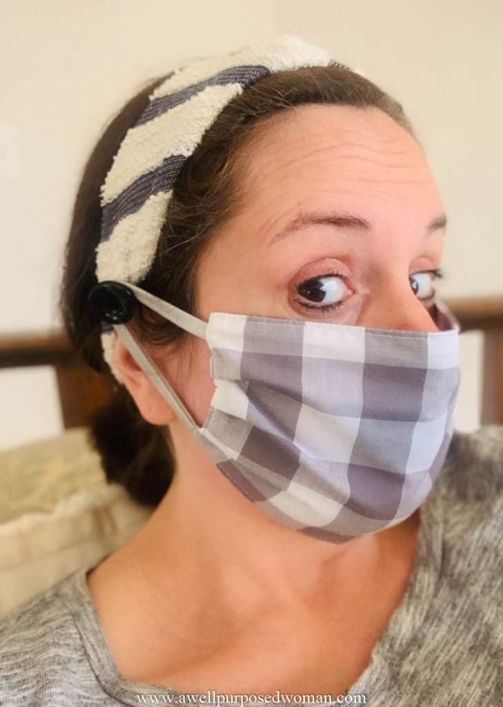 how to make a headband with face mask free pattern