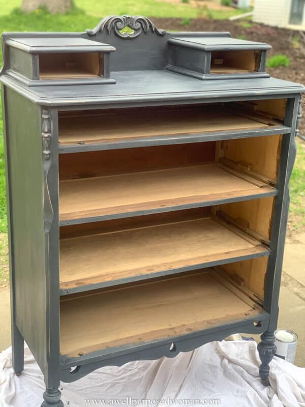 How to Paint Furniture with Black Chalk Paint Part 2 A Well Purposed