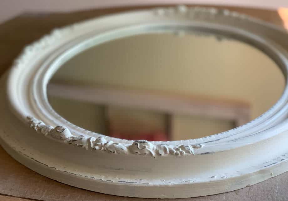 Paint A Mirror Frame Antique White, How To Paint A Mirror White