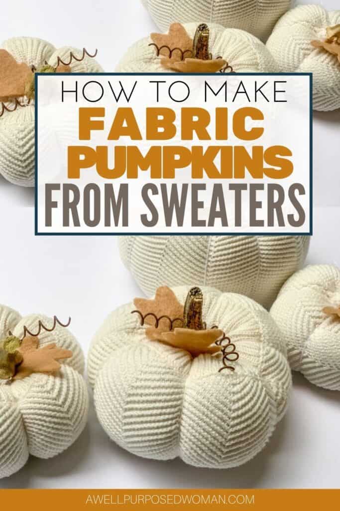 How to Make Sweater Pumpkins Pin