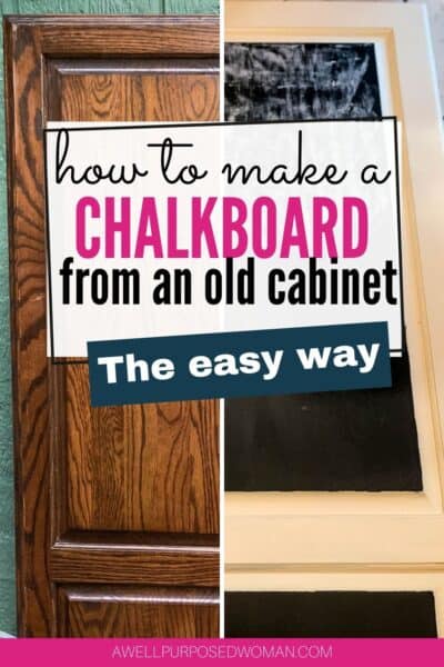 How to Make a Chalkboard the Easy Way - A Well Purposed Woman