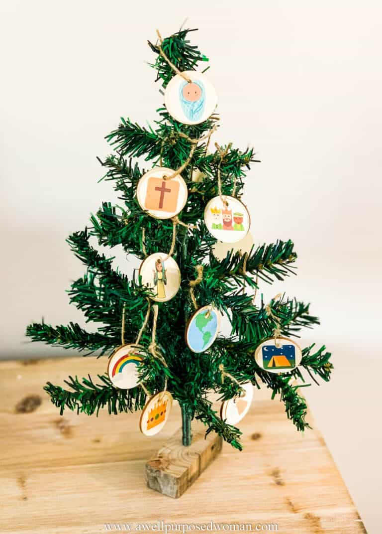How to make a DIY Jesse Tree Ornaments (Free Printable) - A Well ...