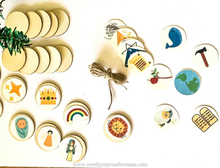 How to make a DIY Jesse Tree Ornaments (Free Printable) - A Well ...