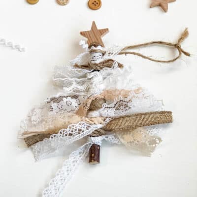 How to Make Scrap Fabric Christmas Tree Ornaments