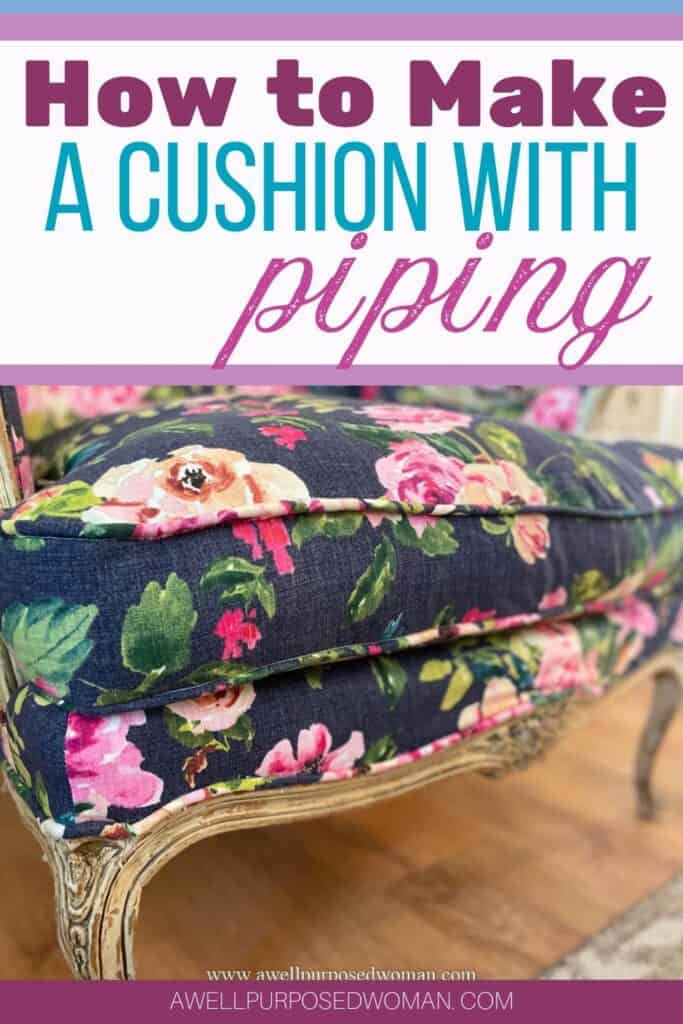 How To Sew Sofa Cushions (With A Piped Edge!)