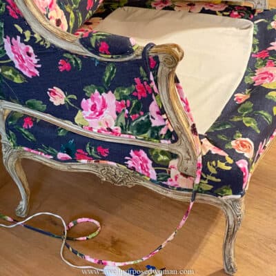 How to Reupholster a French Chair the Easy Way