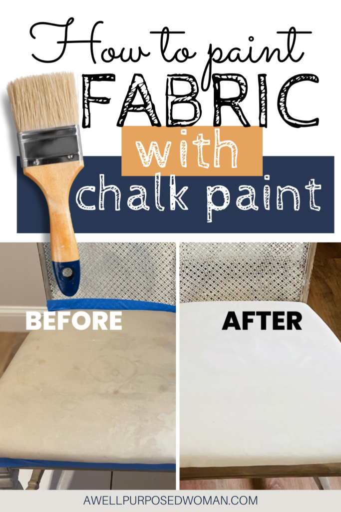 How to Paint Fabric with Chalk Paint The Easy Way - A Well
