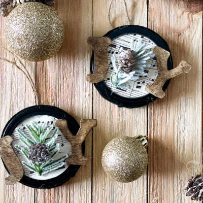 10 Last Minute Mason Jar Lid Crafts for Christmas