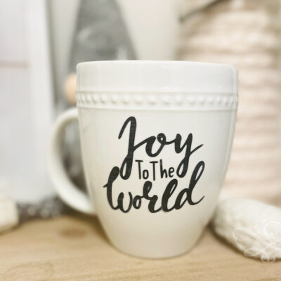 How to Make Mugs with a Cricut for Christmas