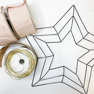 How to Make a Star Shaped Christmas Wreath