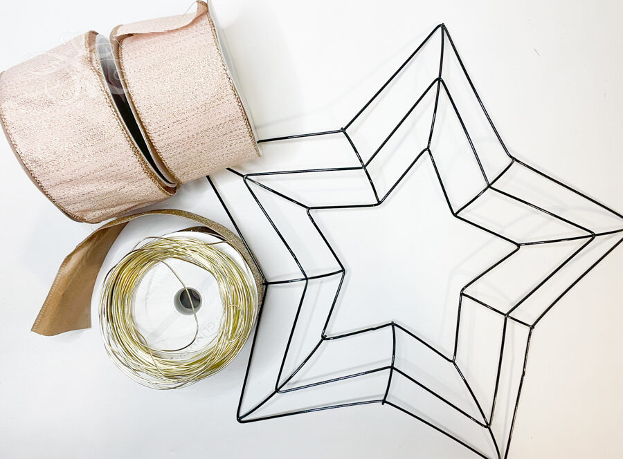 Star Shaped Wire Wreath Frame 