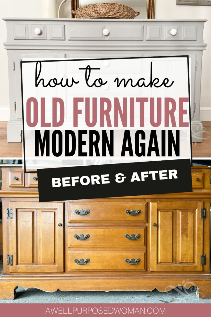 How to make brown furniture look modern