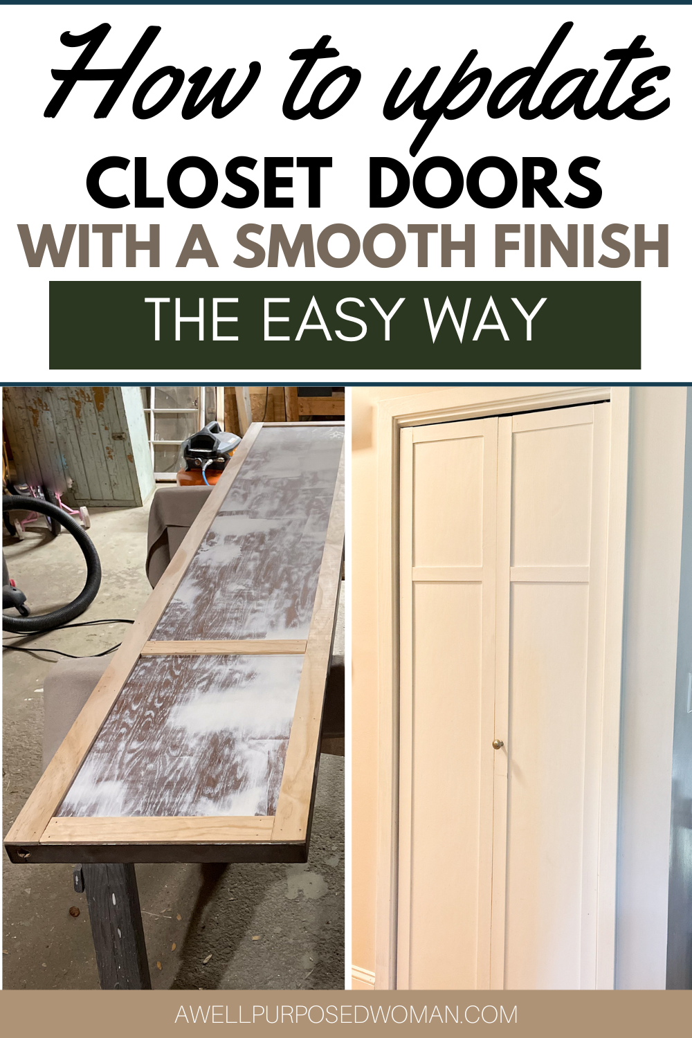 How To Update Closet Doors With A Beautiful Smooth Finish Save 5000   Closet Doors Update 