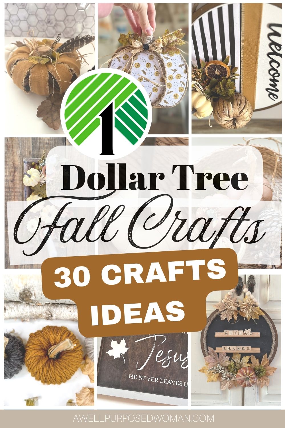 30 Gorgeous Dollar Tree Fall Ideas that You Must TRY! - A Well Purposed ...